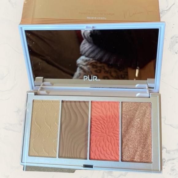 PÜR 4 in 1 Perfecting Face Palette in Medium/Tan - Picture 6 of 8